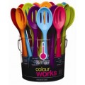 Colourworks Flexible Silicone 27cm Slotted Spoon Colourworks Flexible Silicone 27cm Slotted Spoon